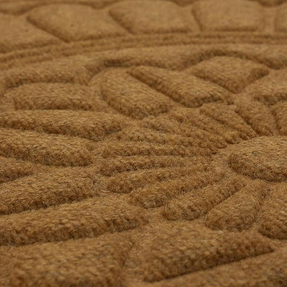 Mohawk Home Entryway Door Mat 2' X 3' All Weather Outdoor Non Slip Recycled Rubber Doormat, Rope Impressions Light Brown