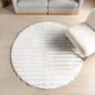 Nuloom SuperiorWash Collection Kai Off-White, 5' Round, Fluffy and Cozy, High Traffic, Stain Resistant, Easy Clean, Durable Washable Area Rug for Bedroom, Living Room, Dining, Den, Foyer, Entryway
