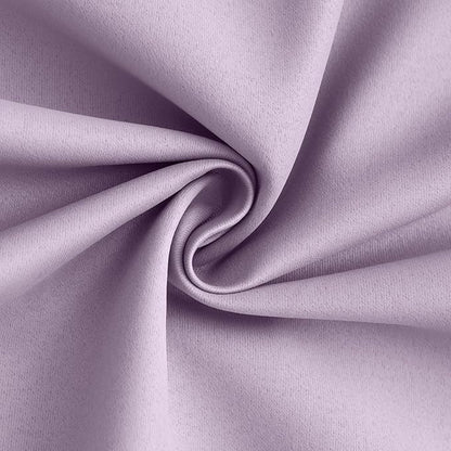 Yakamok 100% Blackout Curtain Panels 84 inches Cold and Light Blocking Drapes for Nursery, 2 Thick Layers Thermal Insulated Draperies (2 Pieces, 40 Wide Each Panel, Lilac Front with White Backing)