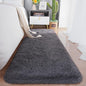 Chicrug Soft Runner Rugs for Bedroom Living Room Plush Fluffy Rug 2x8 Feet, Shag Furry Area Rug Carpet Non Shedding for Nursery Children Kids Girls Room Home Decorative, Coal Grey
