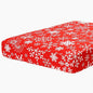 hyha Printed Couch Cushion Covers, Floral Sofa Covers Washable for 3 Cushion Couch, Stretch Pattern Outdoor Cushion Covers for Patio Furniture with Elastic Bottom(Large, Christmas Snowflakes)