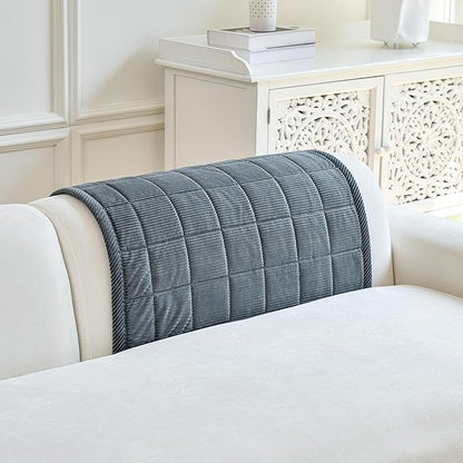Couch Covers for Dogs Washable, Non Slip Couch Covers for Loveseat Sofa Pet Friendly, Soft Fuzzy Sofa Covers for Pet, Dog Couch Cover Furniture Protector(1PC,Dark Grey,27.6"x27.6")