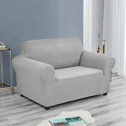 Joccun Stretch Chair Couch Cover,1-Piece Sofa Slipcover Spandex Jacquard Fabric Sofa Covers with Elastic Bottom,Washable Furniture Protector for Dogs,Cats,Kids(Armchair, Wide 35" - 55",Silver)