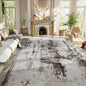 Living Room Rug 7x10 Coffee Area Rugs Machine Washable Abstract Boho Large Rug Non-Slip Non-Shedding Faux Wool Indoor Vintage Carpet for Bedroom, Classroom, Dining Room, Kids Playroom