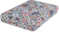 hyha Printed Couch Cushion Covers, Floral Sofa Covers Washable for 2 Cushion Couch, Stretch Pattern Outdoor Cushion Covers for Patio Furniture with Elastic Bottom(Medium, Patchwork Moroccan)