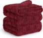 Bedsure GentleSoft Blankets Queen Size for Bed - Super Soft Cozy Mother's Day Blanket for Kids Girls, Large Fuzzy Fleece Throw for Bedroom Decor, Red, 90x90 Inches