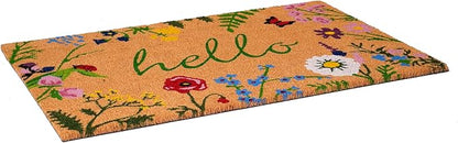 Calloway Mills AZ105992436 Floral Hello Doormat, 24" x 36", Multicolor