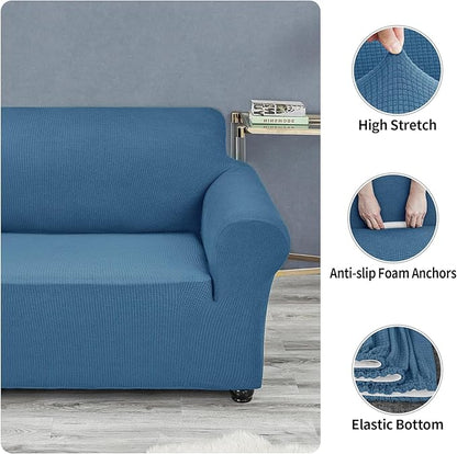 Joccun Stretch Chair Couch Cover,1-Piece Sofa Slipcover Spandex Jacquard Fabric Sofa Covers with Elastic Bottom,Washable Furniture Protector for Dogs,Cats,Kids(Armchair, Wide 35" - 55",Niagara)