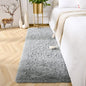 Amearea Shag Fluffy Runner Rug for Bedroom Girls Living Room, 2x6 Feet Extra Soft and Fuzzy Shaggy Rugs, Non Slip, Indoor Floor Long Carpet Mat for Boys Nursery Home Decor, Grey