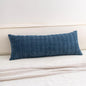 Corduroy Decorative Throw Pillow Covers 14x36 Inch Soft Striped Pillow Covers Modern Farmhouse Home Decor for Sofa Living Room Couch Bed（Teal）