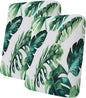 hyha Printed Couch Cushion Covers, Floral Sofa Covers Washable for 2 Cushion Couch, Stretch Pattern Outdoor Cushion Covers for Patio Furniture with Elastic Bottom(2 Packs, Monstera Deliciosa)
