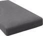 H.VERSAILTEX Super Stretch Individual Chaise Cover Sectional Couch Covers for L Shaped Sofa Both Left/Right Featuring Thick Jacquard Textured Twill Fabric (1 Piece Chaise Cover Large, Grey)