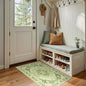 Area Rugs 2'x4' Kitchen Rugs Entry Rug Small Rugs for Entryway Kitchen Bathroom Door Mat Indoor Entrance,Washable Non Slip, Sage Green Yellow