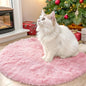OLANLY Pink Round Rugs for Bedroom - Machine Washable, 2 ft Circle Area Rugs for Living Room, Soft and Fluffy Shaggy Carpet for Teen Girls and Boys, Nursery Rooms, Dorms, Home Decor Aesthetic