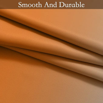 SimpleHome Ombre Room Darkening Curtains 45 inches Length for Bedroom,Grommet Gradient Light Blocking Orange Gradient Window Curtains for Living Room,2 Panels, 52x45 inches