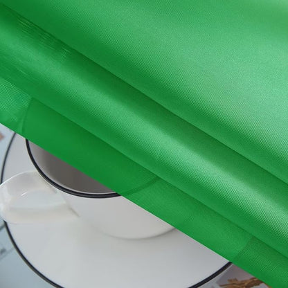 youleyar Solid Sheer Rod Pocket Curtain Voile Draperies 2 Panels White Beige Black Ivory Coffee 26 Inch Width 40 Inch Long 1 Pair for Kitchen Bedroom Children Living Room Yard(Green,26W x 40L)