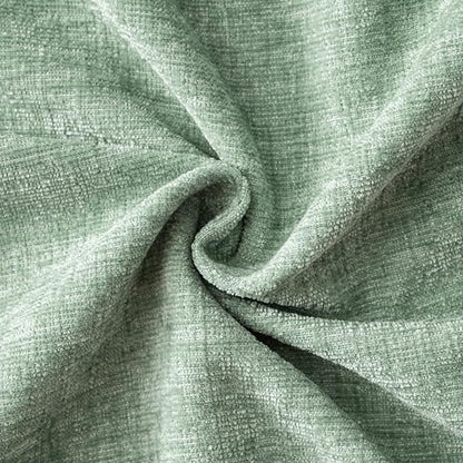 MIULEE Pack of 2 Couch Throw Pillow Covers 18x18 Inch Soft Greyish Green Chenille Pillow Covers for Sofa Living Room Solid Dyed Pillow Cases