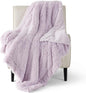 Bedsure GentleSoft Fluffy Lavender Purple Throw Blanket, Purple Decor Lilac Gifts for Teen Girls Women, Soft Cozy Fuzzy Plush Warm Thick Sherpa Fleece Faux Fur Blanket, Birthday Gifts for Her, 50x60