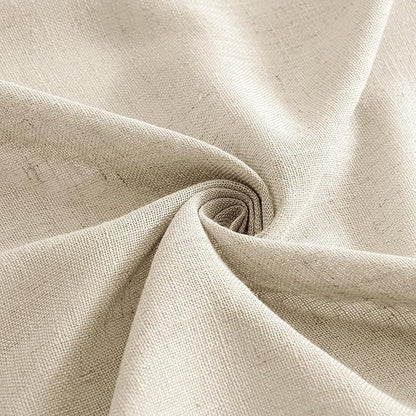 MIULEE Linen Curtains 108 Inch Length 2 Panels for Bedroom Living Room, Soft Thick Linen Textured Back Tab Window Drapes Semi Sheer Light Filtering Rod Pocket Modern Farmhouse Decor