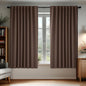 Deconovo Blackout Curtains, Thermal Insulated, W70 x L63 2 Panels, Back Tab, Machine Washable, Room-Darkening Drapes for Bedroom/Living Room Brown