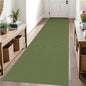 KOZYFLY Runners for Hallways 3x10 ft Washable Kitchen Runner Non Slip Rubber Backed Hallway Rugs Cotton Entryway Runner Rug Floor Carpet for Indoor Hall, Backdoor, Kitchen, Bright Green/Earthy Green