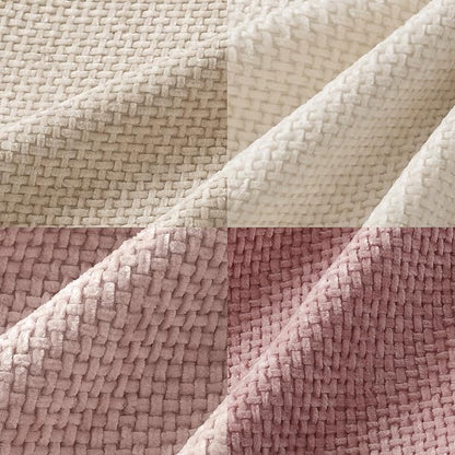 MIULEE Pack of 4 Valentines Couch Throw Pillow Covers 18x18 Inch Neutral Pink Cute Decorative Chenille Pillows Farmhouse Boho Accent Cushion Covers for Coquette Room Spring Decor Sofa Bed Living Room