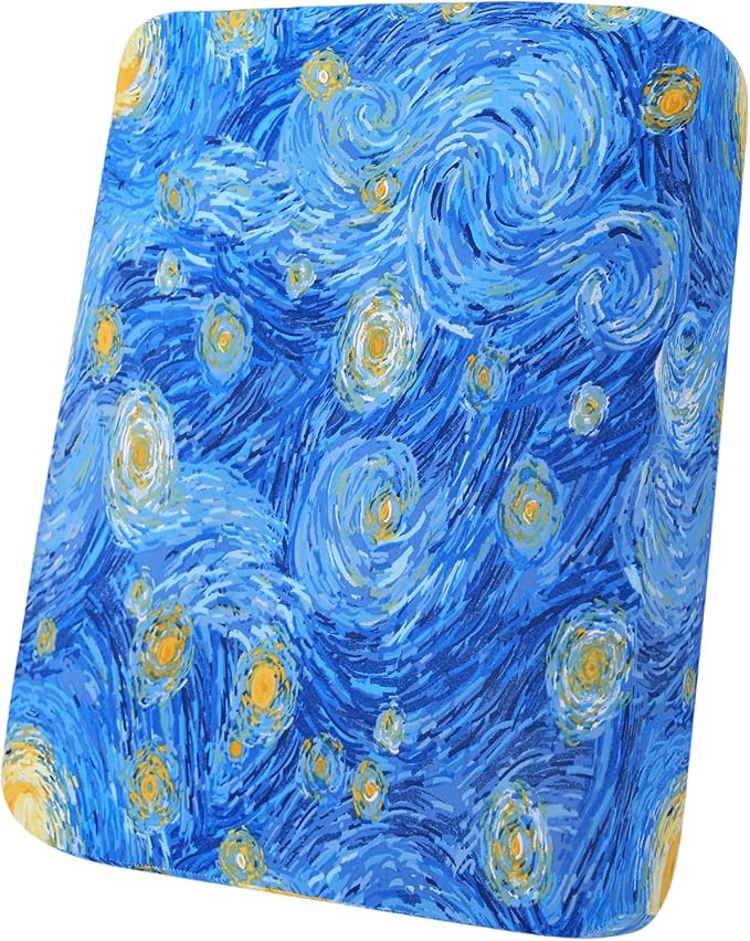 hyha Printed Couch Cushion Covers, Floral Sofa Covers Washable for Cushion Couch, Stretch Pattern Outdoor Cushion Covers for Patio Furniture with Elastic Bottom(Small, Starry Sky)