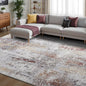 Toneed Abstract Area Rug Modern Washable Rug Soft Non Slip Rug Low Pile for Bedroom Living Room Dining Room Taupe Grey Brown 7x10 Feet