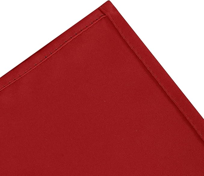 LEMOMO Blackout Curtains 66 x 95 inch/Bright Red Curtains Set of 2 Panels/Thermal Insulated Room Darkening Bedroom Curtains