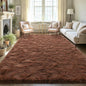 LOCHAS Ultra Soft Indoor Modern Area Rugs Fluffy Living Room Carpets for Children Bedroom Home Decor Nursery Rug 5.3x7.5 Feet, Brown