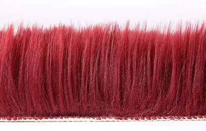 Ashler faux fur rug, Fluffy Shaggy Area Rug Ultra Soft 3 x 3 Feet Round Fur Rug, Deep Red Fuzzy Rug Machine Washable Shag Rug, Nursery Decor Throw Rugs for Bedroom, kids room, Living Room