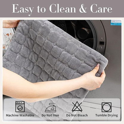 Velvet Couch Cover, Washable Sectional Sofa Cover, Anti Slip Sofa Slipcovers for 3 Cushion Couch Sofa L Shaped Recliner, Furniture Protector Covers for Pets Kids(Dark Grey, Only 1 PCS)