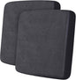 Leather Look Couch Cushion Covers Sofa Seat Slipcovers Sets Couches Furniture Protector for Sectional Armchair Loveseat Pets Kids Stretch Spandex Fabric (2 Cushion Sofa, Dark Grey)