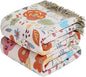 MSGKV Boho Throw Blanket for Couch 100% Cotton Floral Blanket 50"x60" Sofa Bed Chair Blanket All Seasons Lightweight Farmhouse Muslin Spring Breathable Blankets Home Decor