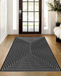 Latte&Fog 3x5 Entryway Rug Indoor, Modern Abstract Washable Area Rug, Boho Non Slip Low Pile Throw Carpet for Indoor Bedroom Bedside, Kitchen, Entry and Living Room
