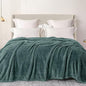 Exclusivo Mezcla Plush Fuzzy Fleece Bed Blanket Twin Size, Super Soft, Fluffy and Warm Blankets for Couch, Bed, All Season (Celadon, 90x66 inches)