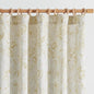 jinchan Floral Curtains 84 Inches Long Mustard Yellow Flower Linen Farmhouse Curtain for Living Room French Country Vintage Curtain Rod Pocket Curtains Set 2 Panels Floral Printed
