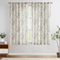 jinchan Linen Blend Curtain Floral Curtains for Living Room 63 Inch Length Grey Printed Curtain Rod Pocket Back Tab Farmhouse Peony Flower Patterned Drapes Bedroom Window Curtains Set 2 Panels