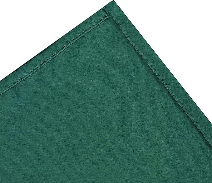 LEMOMO Dark Green Thermal Blackout Curtains/52 x 72 Inch/Set of 2 Panels Room Darkening Curtains for Bedroom