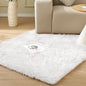 ORINOVA White Shag Washable Area Rugs for Living Room Faux Sheepskin Fuzzy Fur Rug for Bedroom Nursery Rug 3x5 Teen Room Décor Boho