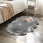 MIULEE Luxury Super Soft Fluffy Area Rug Faux Fur Sheepskin Rug Decorative Plush Shaggy Carpet for Bedside Sofa Floor Nursery 3 x 5 Feet, Grey