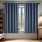 Deconovo Blackout Curtains, Thermal Insulated, W70 x L63 2 Panels, Back Tab, Machine Washable, Room-Darkening Drapes for Bedroom/Living Room Stone Blue