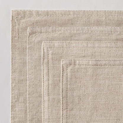 MIULEE Beige Linen Pillow Covers Pack of 4 Decorative Natural Solid Throw Pillow Covers Soft Accent Boho Farmhouse Couch Pillowcases Modern Spring Home Decors for Living Room Bed Sofa 24x24 Inch