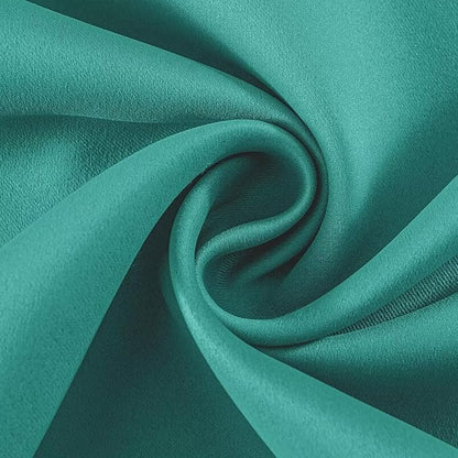 Joydeco Peacock Blue Custom Solid Single Blackout Curtain for Bedroom and Living Room, Grommet Thermal Insulated Room Darkening Curtain 1 Panel (Custom Size,Peacock Blue)