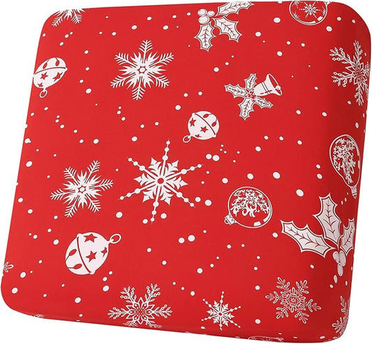 Smiry Printed Couch Cushion Covers, Stretch Soft Couch Covers for Sofa, Washable Non-Slip Sofa Slipcover Furniture Protector for Indoor and Outdoor (1 Pack, Red)