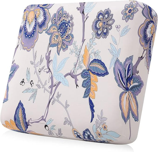 Smiry Printed Couch Cushion Covers, Stretch Soft Couch Covers for Sofa, Washable Non-Slip Sofa Slipcover Furniture Protector for Indoor and Outdoor (Backrest M, Beige)
