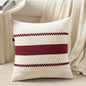 Fancy Homi Set of 1 Burgundy Boho Euro Decorative Throw Pillow Covers 26x26 Inch for Couch Bed Sofa, Aesthetic Modern Farmhouse Christmas Room Decor, Soft Cotton Cute Textured Cushion Case