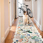 Washable 3x12 Hallway Runner Rug: Soft Floral Scalloped Runners for Entryway Kitchen Nursery Non Slip Bathroom Laundry Floor Mat Water Resistant Light Weight Carpet for Living Room Bedroom(3x12,Cream)