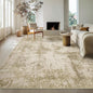 LEPEII 9x12 Area Rug, Modern Abstract Washable Large Rugs for Living Room, Dining Room, Non-Slip Non Shedding Low Pile Home Decor Durable Bedroom Rug-Beige