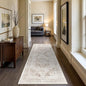2x6 Washable Hallway Runner Rug - Non Slip Kitchen Runner Rugs with Rubber Backing Vintage Low-Pile Carpet Runners for Entryway Dining Room Laundry Room Home Decor (Cream/Camel)